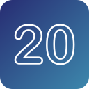 número 20 icon