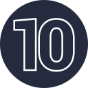 numero 10 icon