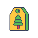 etiqueta de navidad icon