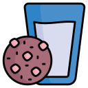 galleta y leche icon