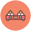 estufa de gas icon