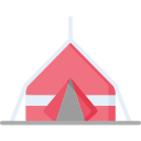 carpa para camping icon