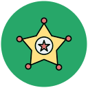 insignia del sheriff icon