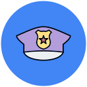 sombrero de policia icon