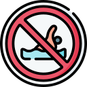 no nadar icon