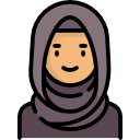 donna araba icona