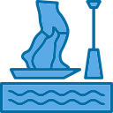 standup paddleboarding icon