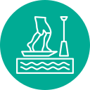 standup paddleboarding icon