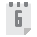 fecha del calendario icon