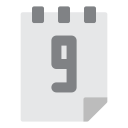 fecha del calendario icon