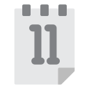 fecha del calendario icon