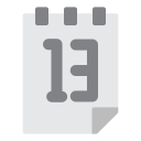 fecha del calendario icon