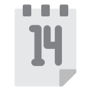 fecha del calendario icon