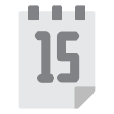 fecha del calendario icon