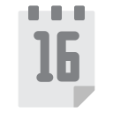 fecha del calendario icon