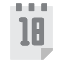 fecha del calendario icon