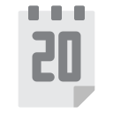 fecha del calendario icon