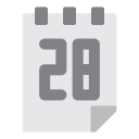 fecha del calendario icon