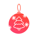 pelota de navidad icon