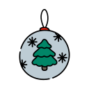 pelota de navidad icon