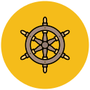 rueda de la nave icon