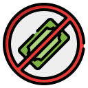 sin dinero icon