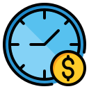 el tiempo es dinero icon