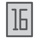 dieciséis icon