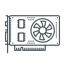 tarjeta de video icon