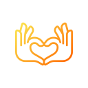 corazón de la mano icon