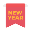 tarjeta de año nuevo icon