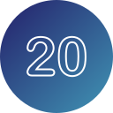 número 20 icon