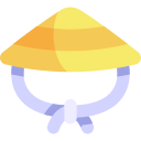 sombrero de bambú icon