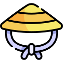 sombrero de bambú icon