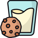 galleta y leche icon