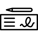 cheque icon