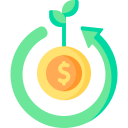 Green economy icon