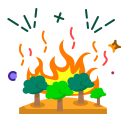 incendio forestal icon