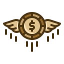 dinero volador icon