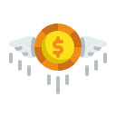 dinero volador icon