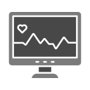 monitor de pulso cardiaco icon