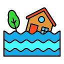 casa inundada icon