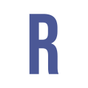 Letter r Generic black outline icon