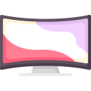 monitor curvo icon