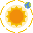 rotación de la tierra icon