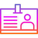 tarjeta de identificación icon