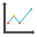 gráfico de linea icon