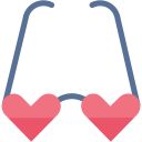 gafas de corazón 