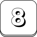 numero 8 icon