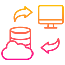 transferencia de datos icon